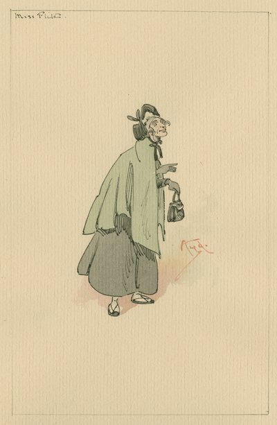 Miss Flite, c.1920s by Joseph Clayton Clarke